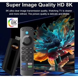 Streaming Box Android TV 4K UHD | F8PRO | Google TV HDMI Stick | 16GB | 2GB RAM | Chromecast Ingebouwd | Google Stemassistent Compatibel | Dolby Atmos | Stickformaat | Zwart