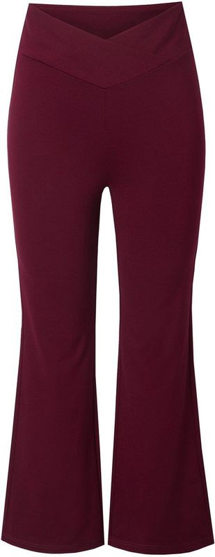 MIAMODA MIAMODA - Dames - Shapewear legging skinny fit uitlopend - Donker wijnrood - Maat 42