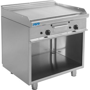 Gas Grill En Bakplaat met Open Kast Model E7 / KTG2BAL - Saro 423-1195 - Horeca