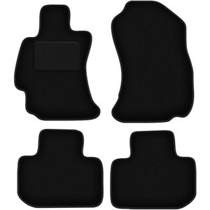 Zwarte veloursmatten voor: Subaru Legacy V sedan, stationwagen (2009-)