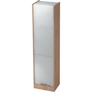 Wandkast - Walnoot/Zilver - 50 x 40 x 200,4 cm - Signa R50 SG