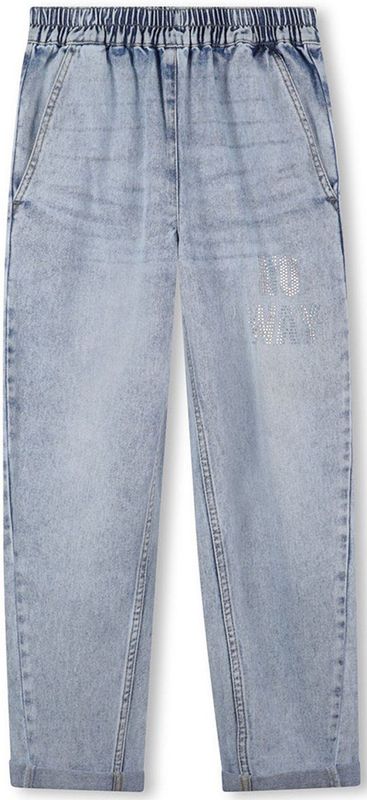 Billieblush - U21234 - Broek - Blauw - Mom Fit - 100% Katoen