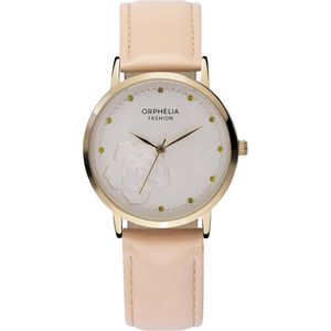 Orphelia Fashion OF711901 - Horloge - Leer - Beige - 38 mm