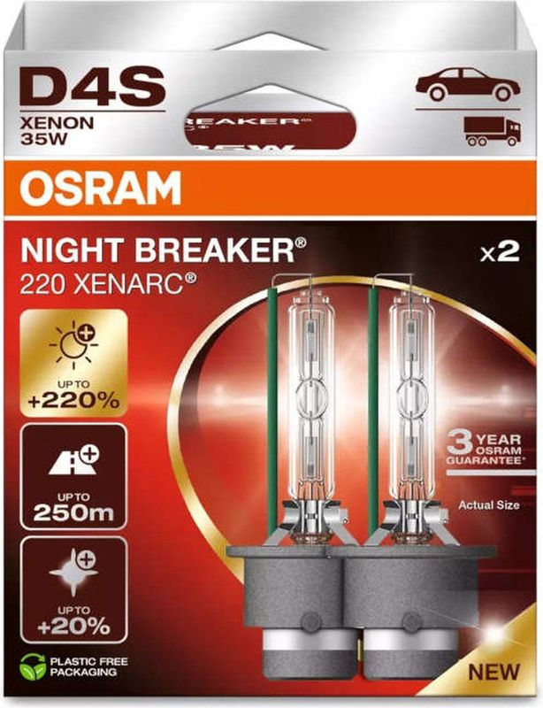 OSRAM - XENARC NIGHT BREAKER - Dagrijverlichting - Wit - Xenon HID-lamp