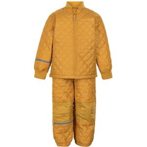 Celavi - Basic thermoset voor kinderen - Solid - Mineraal Geel - maat 110cm
