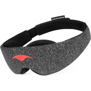 Manta Sleep Mask - Ervaar het beste slaapmasker - Carbon Black Limited Edition - 100% verduisterend - Zeer comfortabel - Geen druk op ogen/oogleden - Volledig verstelbaar voor een perfecte pasvorm - Zacht en ademend materiaal