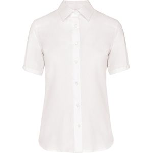 Kariban - K540 - Blouse - Wit - Korte Mouwen - Non-Iron Technologie