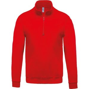 Kariban Sweater met ritskraag K478 - Red - L