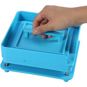 Capsule machine met 100 gaten in maat 0 - capsulevuller blauw