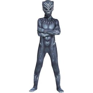 Superheldendroom - Black Panther - 140 (8/9 Jaar) - Verkleedkleding - Superheldenpak