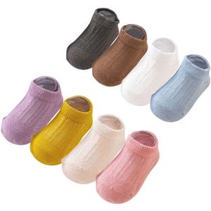 8 Paar Baby Sokken met Anti-Slip Grip - Onzichtbaar Katoen