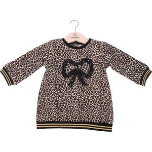 Babybol tuniek leopard met gouden details maat 92