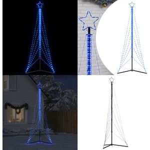 vidaXL LED-kerstboom 525 LEDs 302 cm blauw - LED-kerstboom - LED-kerstbomen - Kerstverlichting - LED-kerstverlichting