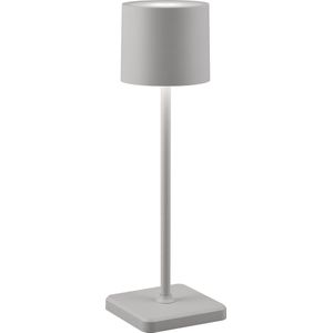 LED Tafellamp - Torna Andez - 1.5W - Aanpasbare kleur - Oplaadbare batterijen - Grijs - Kunststof