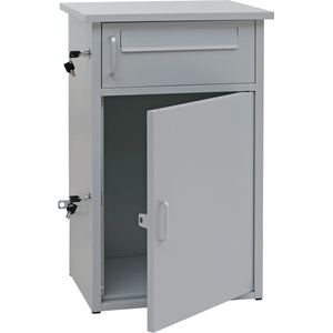 Pakketbus - MCW-O51 - Pakketbus - Lichtgrijs - Staal 78x49x38 cm met 2 Vakken