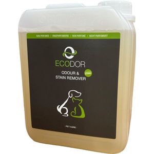 Ecodor Geur- & Vlekverwijderaar - 2500ml - Tegen de geur en vlekken van braaksel/overgeefsel/kots, ontlasting, urine, bloed, zweet en overige organische vlekken - niet geparfumeerd - Ecologisch - Vegan