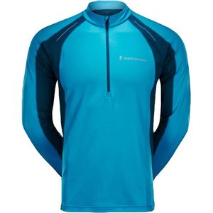 Peak Performance - Balkka Zip LS - Heren Shirt - S - Blauw