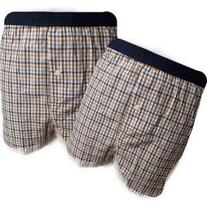 Embrator 2-stuks mannen Boxershort geweven katoen mix kleuren 4XL