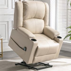 Elektrische Opstastoel met Ligfunctie en Massage voor Senioren - Comfortabel en Praktisch