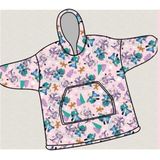 Disney Lilo & Stitch Hoodie Fleece deken, Rainbow - Kind (One Size ) - Polyester