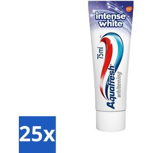 Aquafresh - Tandpasta - Intense White - Wittere Tanden - 75 ml - Bulkverpakking - 25 stuks