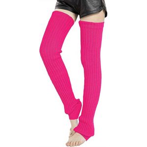 Bovista Beenwarmers - Dames - Overknee - Ballet - Wol - Kniekousen - Leg Warmers - Warm - Winter - Effen - Rode Roos