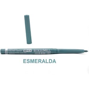 Leticia Well - Smaragd Groen oogpotlood, draaibaar / Automatic Pencil Verde Esmeralda - 24H - Nummer 33284