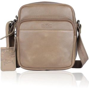 Sparwell - Olaf - Leren schoudertas / crossbody tas - Taupe