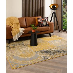 Tapeso - Ease Agatha - Vloerkleed - Okergeel - 190x280 cm