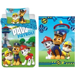 Paw Patrol - Dekbedovertrek - Fleecedeken - Multicolor - Kinderen