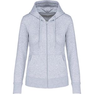 Kariban Ecologische damessweater met capuchon en ritssluiting K4031 - Oxford Grey - M