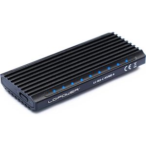 Harddiskbehuizing - Externe USB-C SSD behuizing voor M.2 NVME en SATA M.2 - Tot 10 Gb/s - Enclosure voor M.2 NVME als SATA M.2 SSD