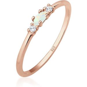 Elli Women's Lady Ring 925 Silver 1 Opal 58 Roségoud 32020168