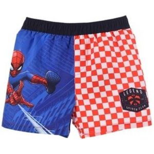 Marvel - Spiderman - Zwembroek - Maat 98 - Blauw met rood - Spider-Man - Zwemboxer