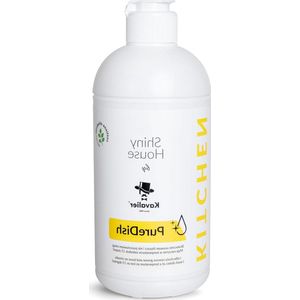 Pure Dish - Sprankelend schoon sneldrogend - Handverzorgend afwasmiddel voor glas keramiek metaal - 500 ml