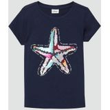 T-shirt - A-Vorm - Katoen - Roze - Met Omkeerbare Pailletten