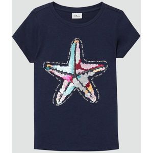 T-shirt - A-Vorm - Katoen - Roze - Met Omkeerbare Pailletten