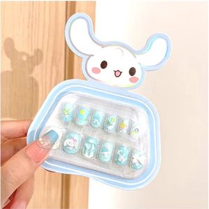 Almas - Sanrio - Cinnamoroll - Plaknagels voor Kinderen - Press On Nails - Kunstnagels - 3D - 12 Stuks - Kinderen Nepnagels Baby Blue