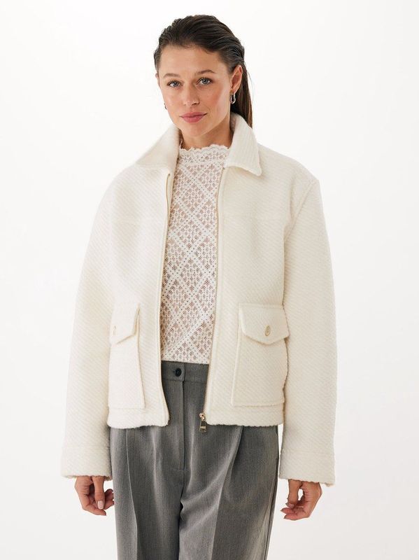 Mexx Felted Jacket Cream Dames - Maat S