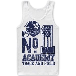 Hybris No. 1 Academy Track And Field Tank Top White-2XL