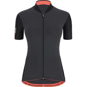 Santini Fietsshirt Korte mouwen Zwart Dames - Colore S/S Jersey For Women Black - S