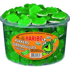 Haribo Kikkers snoep - 150 stuks - 1050g