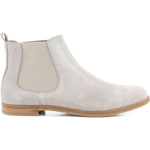 NoGRZ J.Zocher Dames - Suede leren Chelsea boot - Enkellaarsjes - Grijs Leer - Maat 39