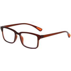 XYZ Eyewear Leesbril Bruin +2.50 - Dames - Heren - Leesbrillen - Trendy - Lees bril - Leesbril met sterkte - Voordeel - Met sterkte +2.50