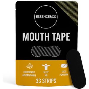 Essence & Co™ - Mondtape – 33 stuks – Anti Snurk – Mouth Tape – Mondpleisters – Slaaptape – Stevige Plakstrip – Beter Slapen – Hypoallergeen – Comfortabel – Ademvrij – Snurken Verminderen – Nachtstrip