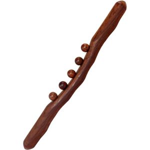 Roller Massager - Houten Schraapstok - Gua Sha Massagegereedschap - 5 Massagepunten - Concaaf Convex Ontwerp - Salon Spier Ontspanning - Lichaamsvorming 38cm massage roller