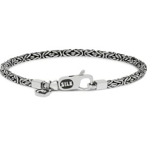 SILK Jewellery - Zilveren Armband - Connect - 151.21 - Maat 21,0
