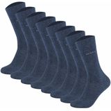 Camano - Sokken - Blauw - Effen - 8 Pack