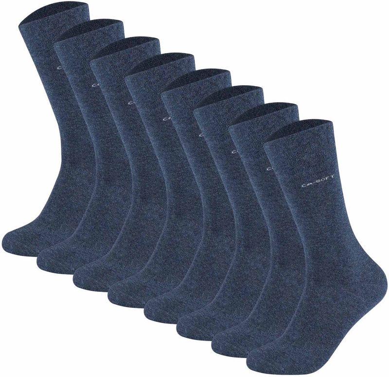 Camano - Sokken - Blauw - Effen - 8 Pack