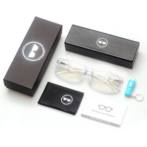 LC Eyewear Computerbril - Blauw Licht Bril Zonder Sterkte - Blue Light Glasses - Beeldschermbril - Unisex - Transparant - Design